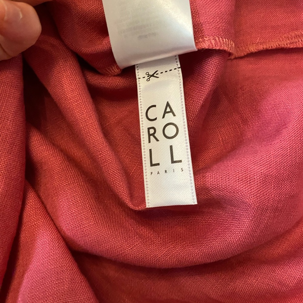 Casual Maxi Dress with Tie Waist - Dusty Rose - CAROL - Picture 12 of 13